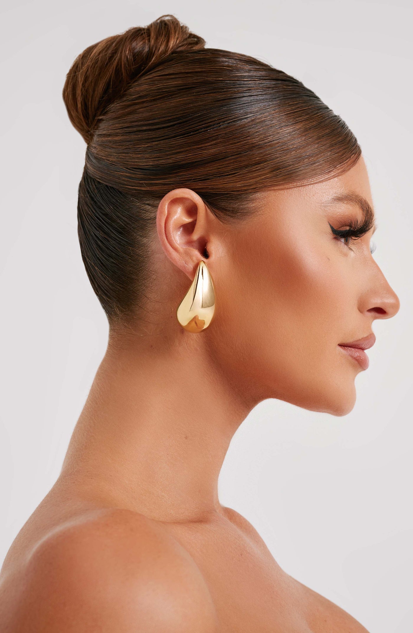 Große Goldene Fayth Ohrringe