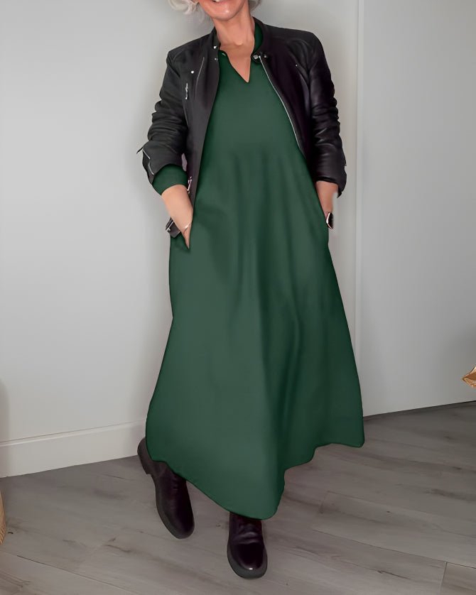 Marian® | Elegantes Kleid mit V-Ausschnitt und schmeichelhaftem Schnitt