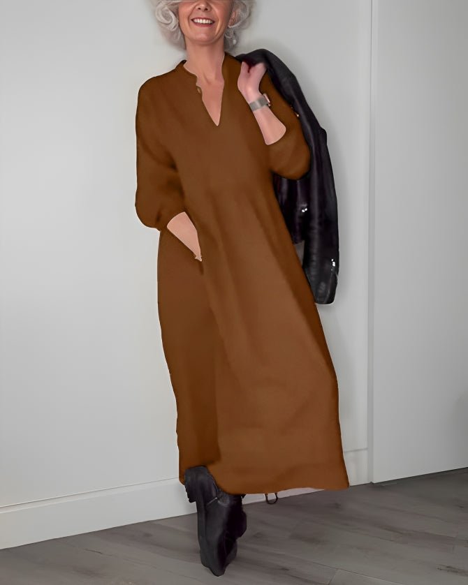 Marian® | Elegantes Kleid mit V-Ausschnitt und schmeichelhaftem Schnitt