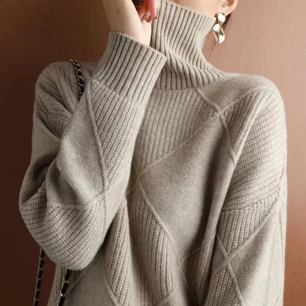 Clara | Kaschmir Rollkragenpullover für Damen