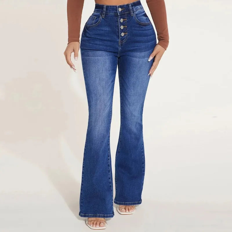 Poppy | Hoch auslaufende Stretchjeans