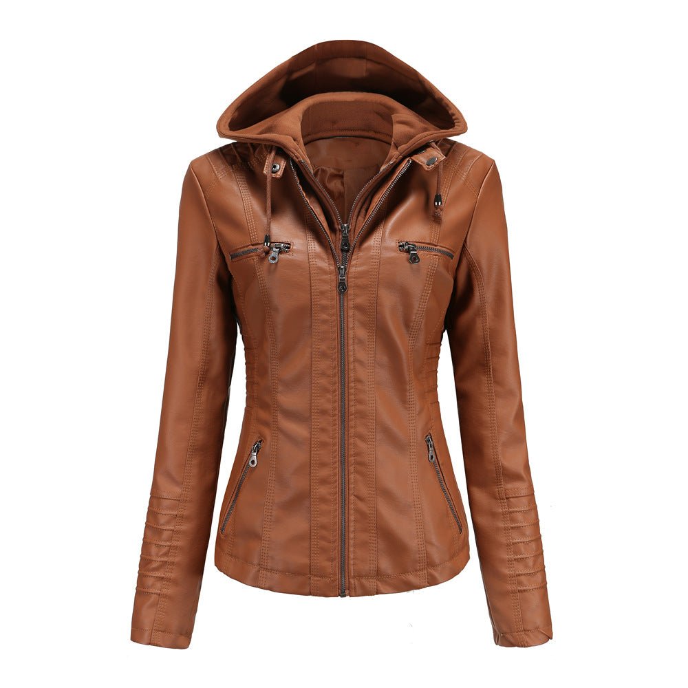 Cleo | Biker Jacke mit Kapuze
