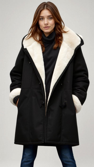 Irmelin | Modische warme Jacke mit Kapuze