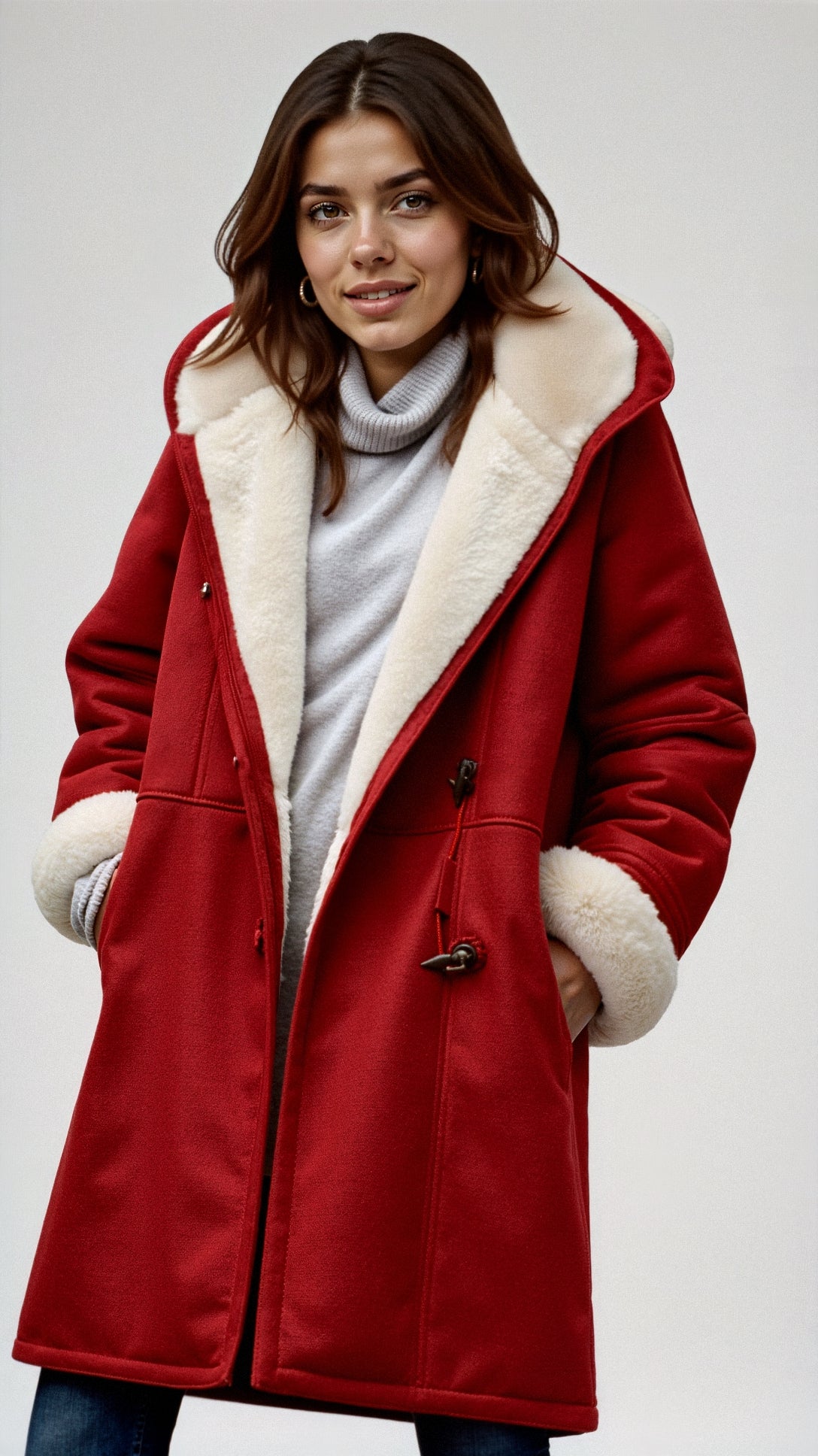 Irmelin | Modische warme Jacke mit Kapuze