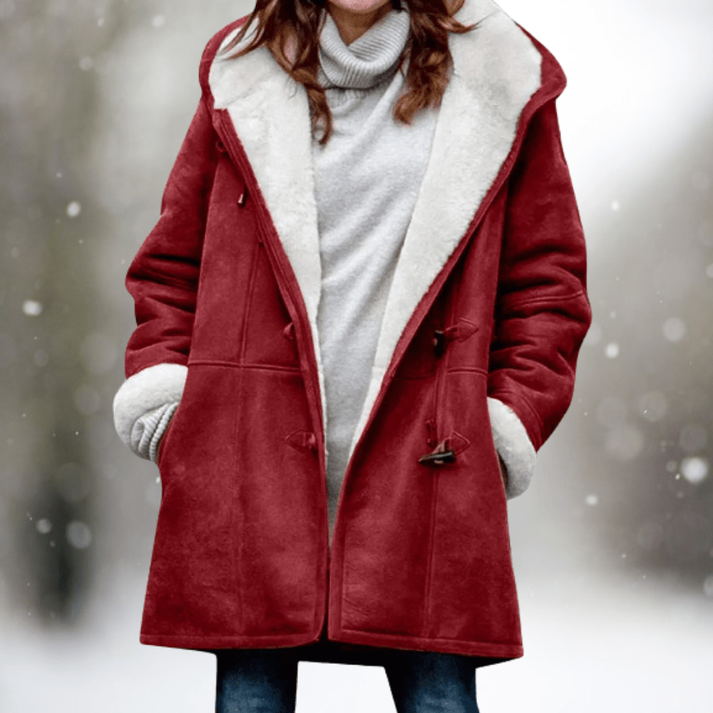 Irmelin | Modische warme Jacke mit Kapuze