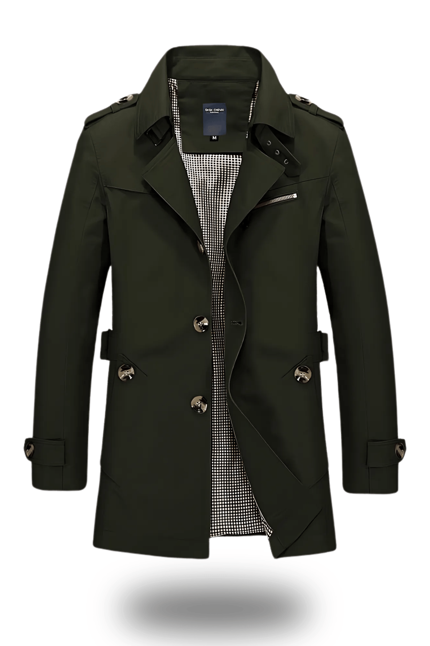 Klassischer Reverskragen Trenchcoat