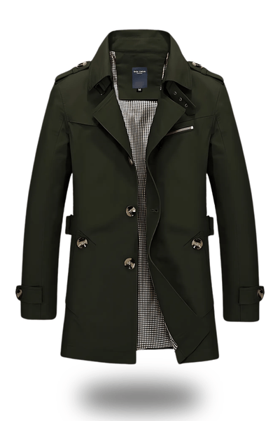 Klassischer Reverskragen Trenchcoat