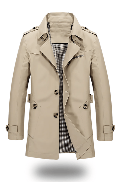 Klassischer Reverskragen Trenchcoat