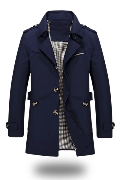 Klassischer Reverskragen Trenchcoat