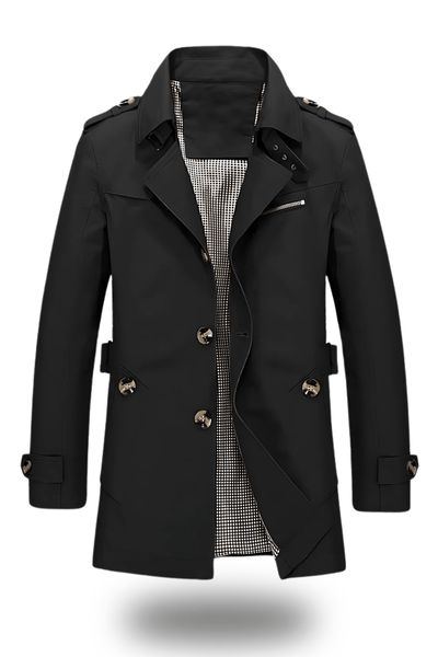 Klassischer Reverskragen Trenchcoat