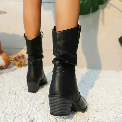 Damen Winter Stiefel | Kurz mit Absatz