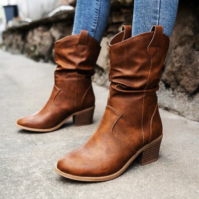 Damen Winter Stiefel | Kurz mit Absatz