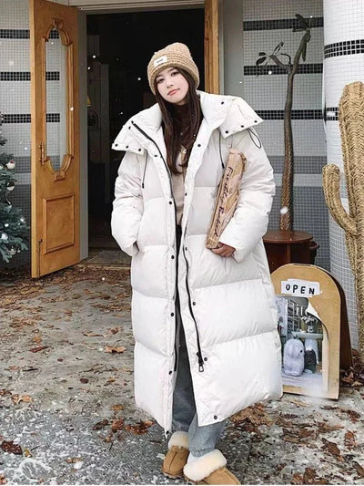 Sareena | Lange jacke - Stil mit Kapuze