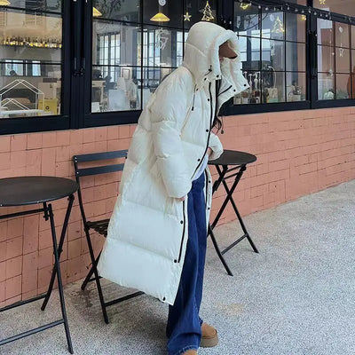 Sareena | Lange jacke - Stil mit Kapuze
