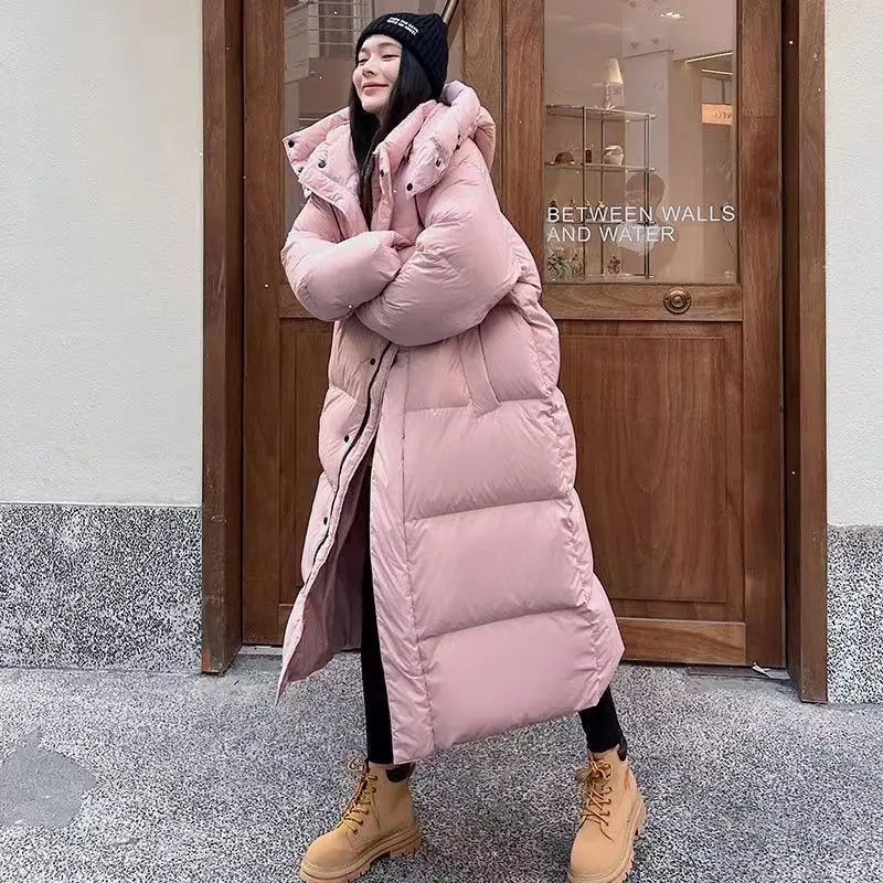 Sareena | Lange jacke - Stil mit Kapuze