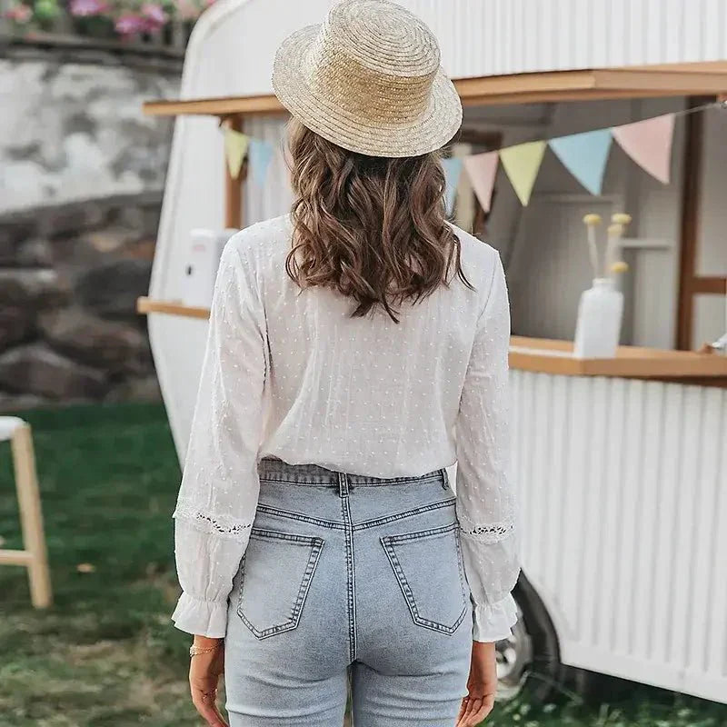 Seraphina | Top Spitze Lange Ärmel