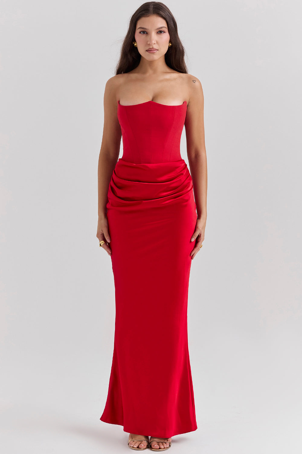 Elegantes trägerloses Korsettkleid für Damen