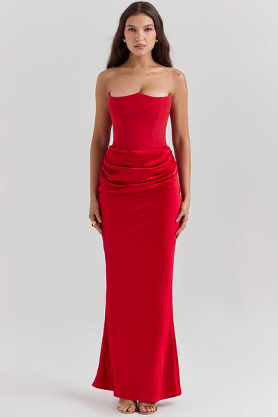Elegantes trägerloses Korsettkleid für Damen