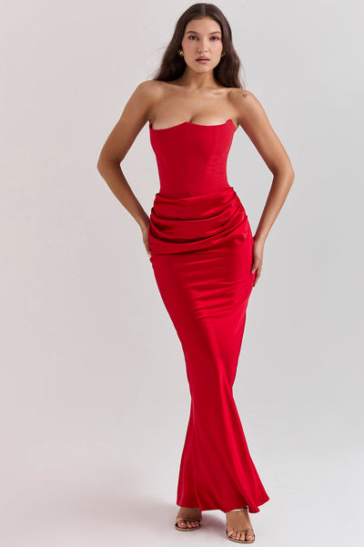 Elegantes trägerloses Korsettkleid für Damen