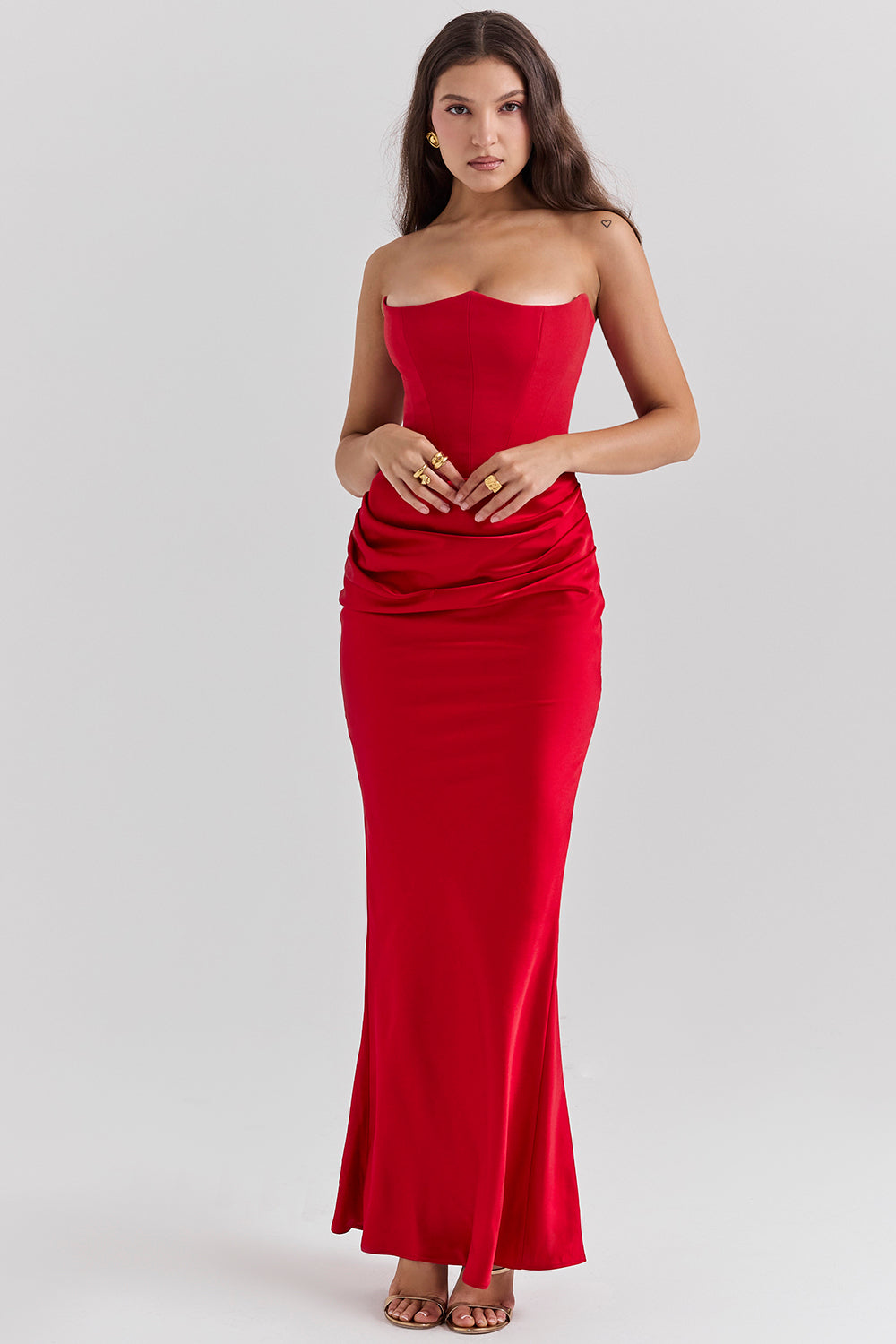 Elegantes trägerloses Korsettkleid für Damen