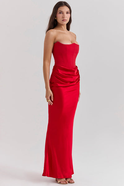 Elegantes trägerloses Korsettkleid für Damen