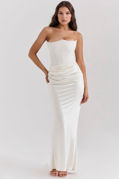 Elegantes trägerloses Korsettkleid für Damen