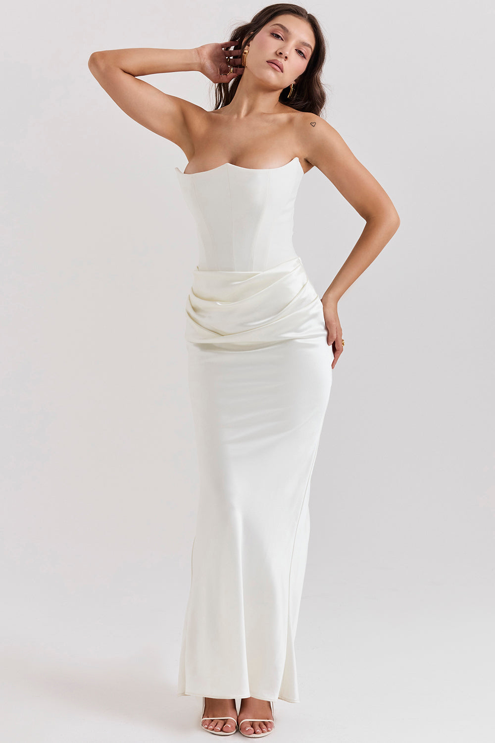 Elegantes trägerloses Korsettkleid für Damen