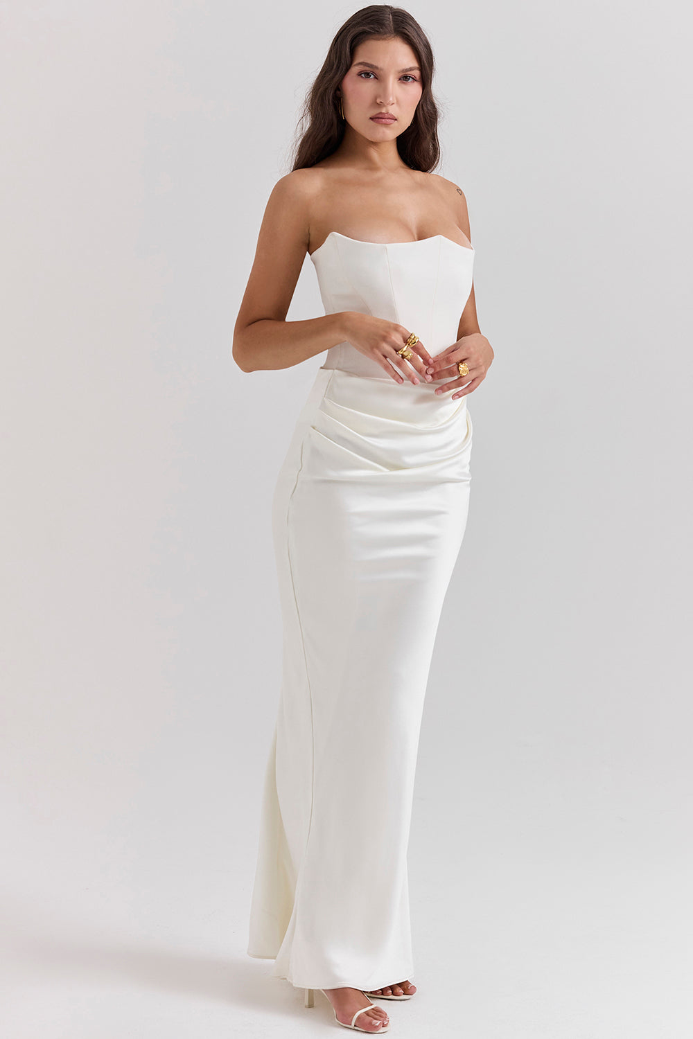 Elegantes trägerloses Korsettkleid für Damen