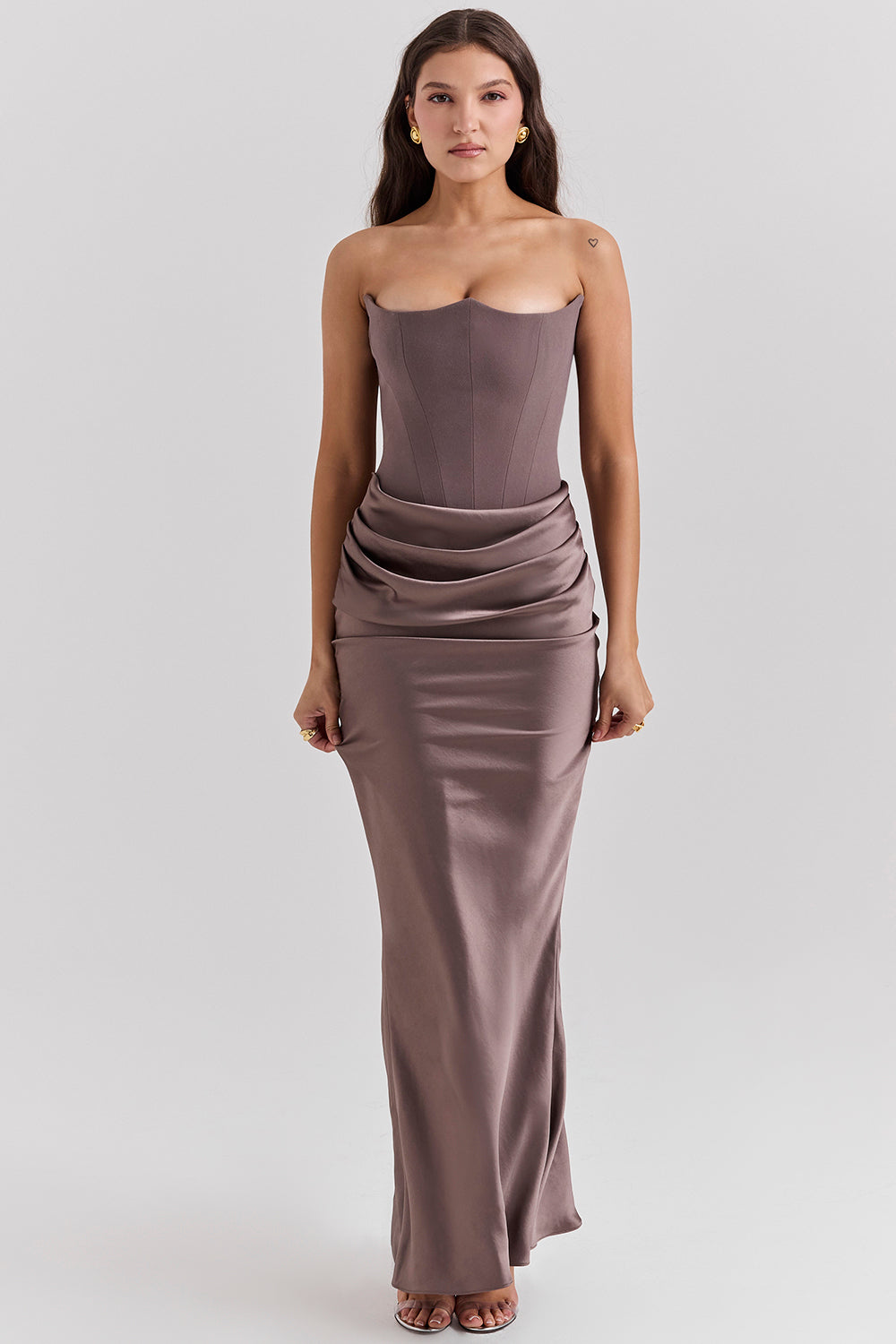 Elegantes trägerloses Korsettkleid für Damen