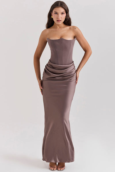 Elegantes trägerloses Korsettkleid für Damen