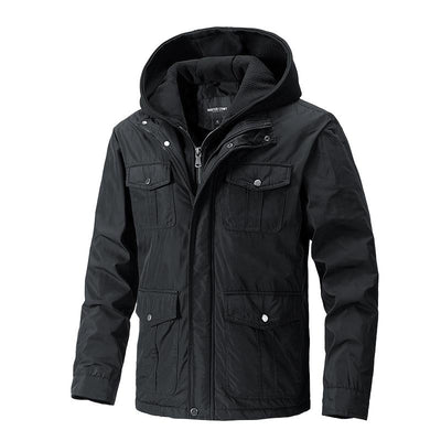 Herren Kapuzenjacke mit mehreren Taschen