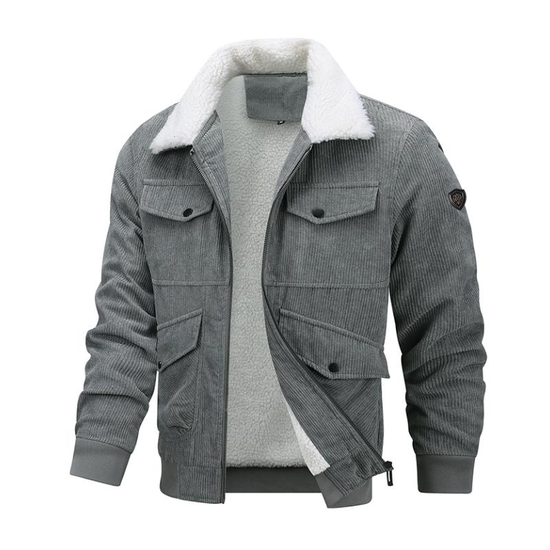 Jacke mit Reverskragen und mehreren Taschen für Herren