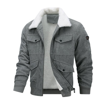 Jacke mit Reverskragen und mehreren Taschen für Herren