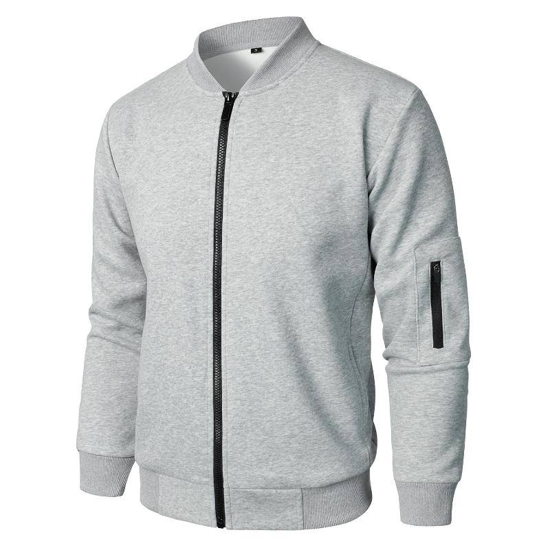 Jacke mit durchgehendem Reißverschluss und Stehkragen für Herren