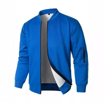 Jacke mit durchgehendem Reißverschluss und Stehkragen für Herren