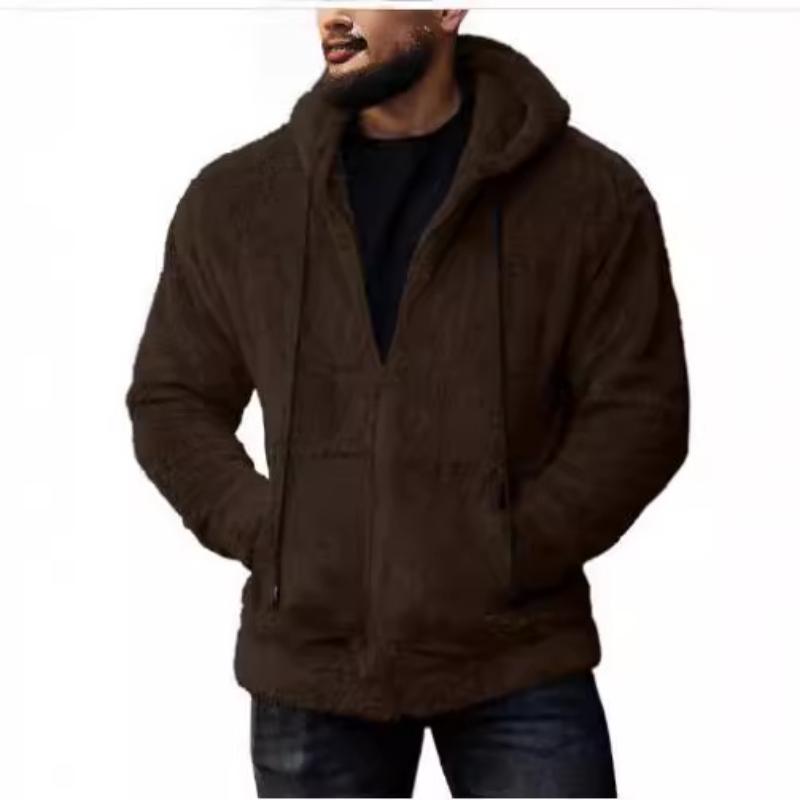 Herrenjacke mit Kapuze und Seitentaschen