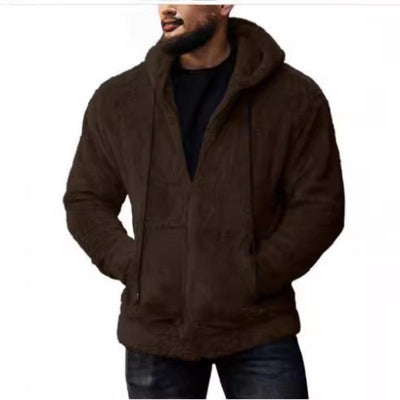 Herrenjacke mit Kapuze und Seitentaschen