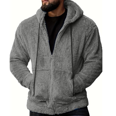 Herrenjacke mit Kapuze und Seitentaschen