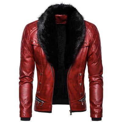 Herren Vintage-Jacke mit abnehmbarem Kragen