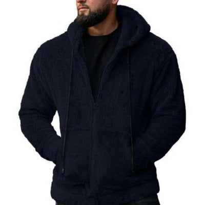 Herrenjacke mit Kapuze und Seitentaschen