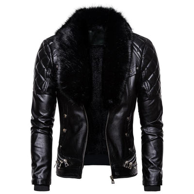 Herren Vintage-Jacke mit abnehmbarem Kragen