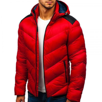 Herrenjacke mit Vollem Reißverschluss und Polsterung