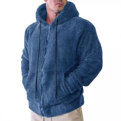 Herrenjacke mit Kapuze und Seitentaschen