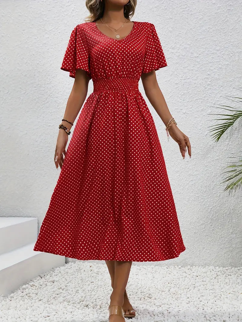 Gepunktetes Sommerkleid | Luftig & Feminin | Perfekt für sonnige Tage