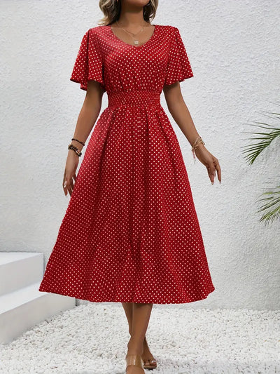 Gepunktetes Sommerkleid | Luftig & Feminin | Perfekt für sonnige Tage