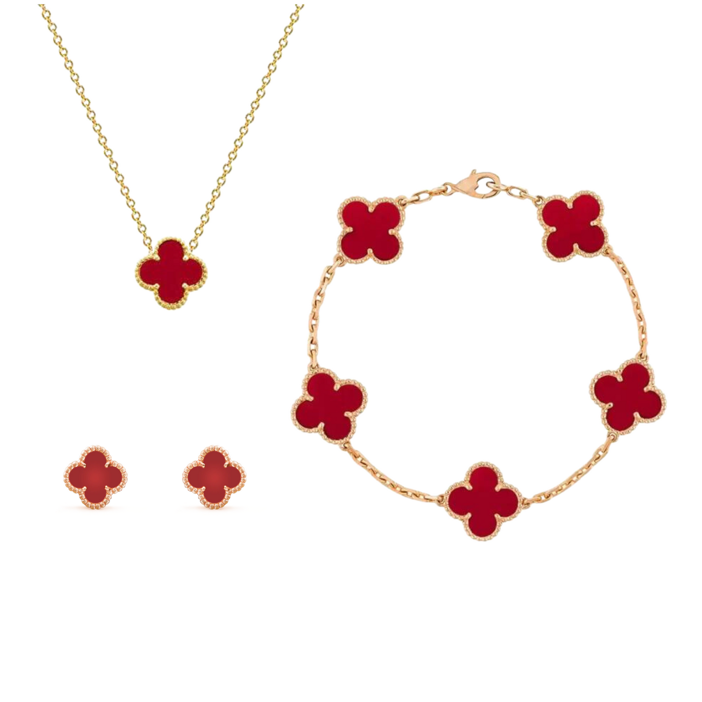 Kim | Luxuriöses Clover Schmuckset für Damen