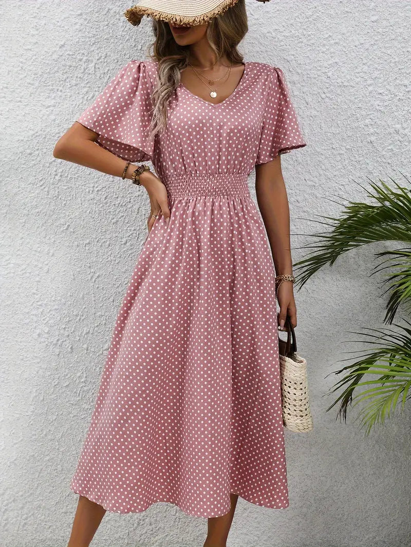 Gepunktetes Sommerkleid | Luftig & Feminin | Perfekt für sonnige Tage
