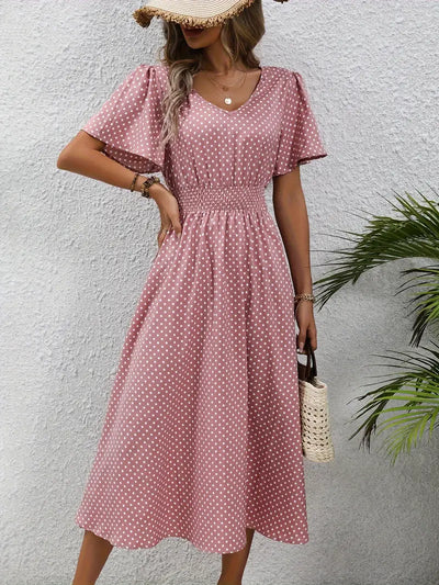 Gepunktetes Sommerkleid | Luftig & Feminin | Perfekt für sonnige Tage