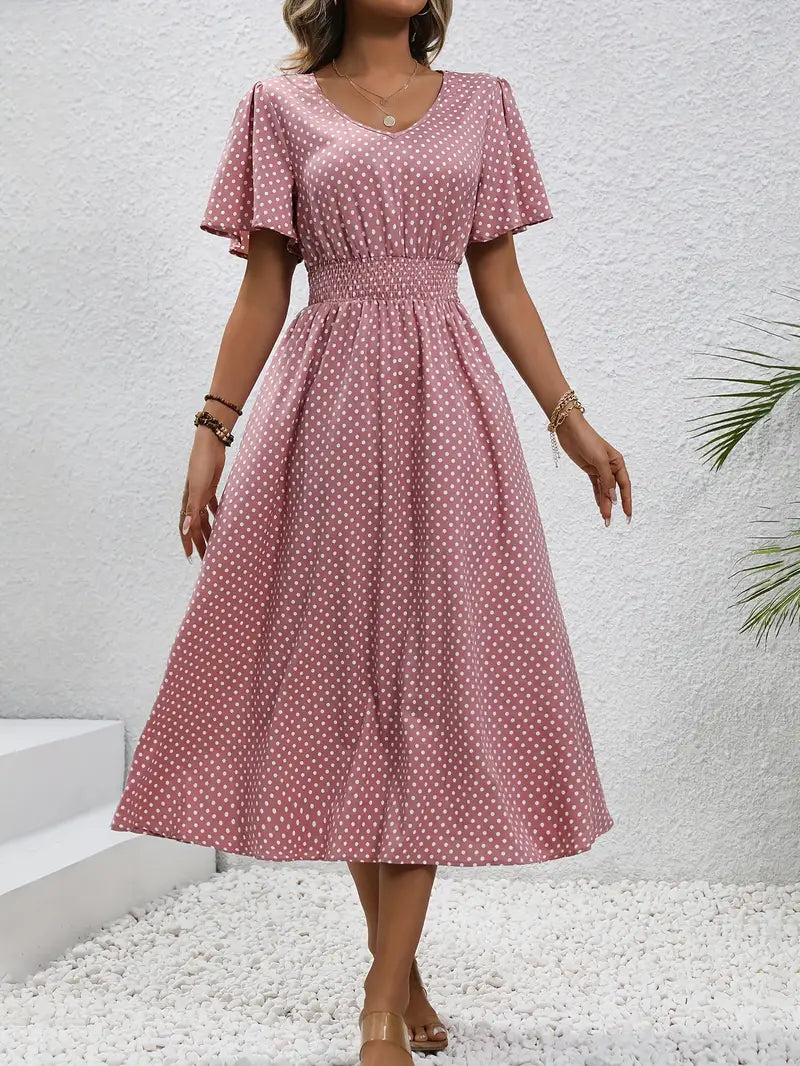 Gepunktetes Sommerkleid | Luftig & Feminin | Perfekt für sonnige Tage