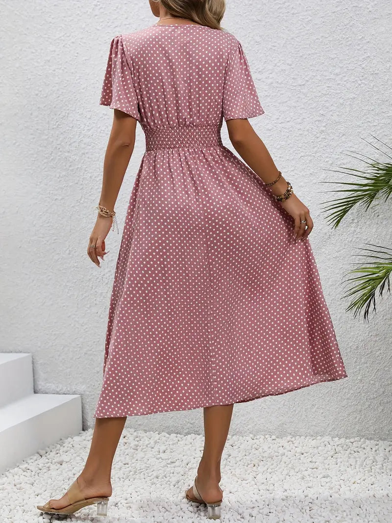 Gepunktetes Sommerkleid | Luftig & Feminin | Perfekt für sonnige Tage
